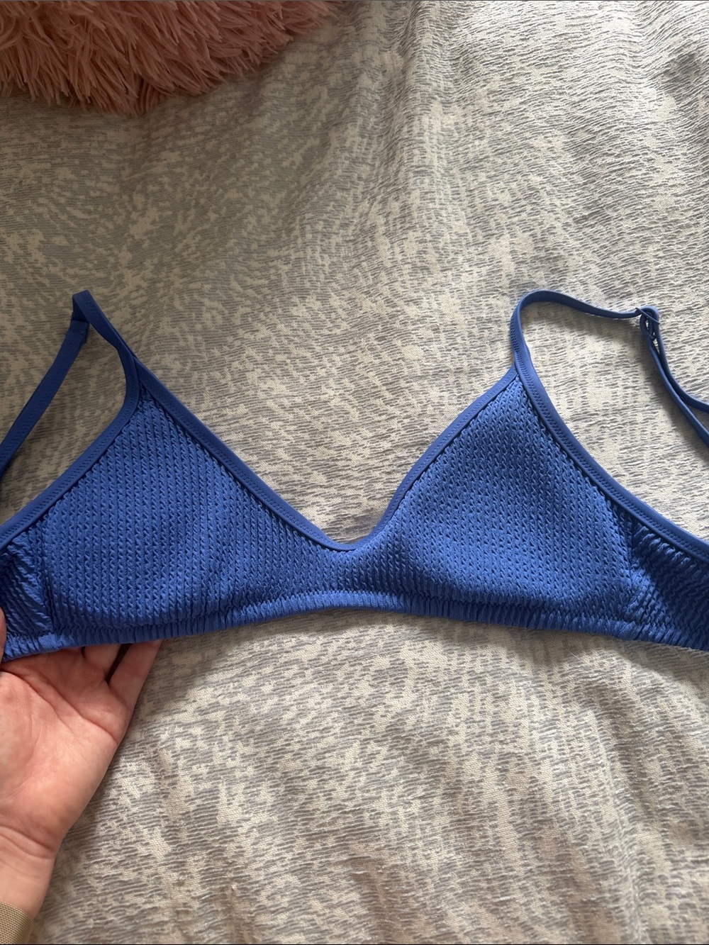 aerie cobalt blue bikini top